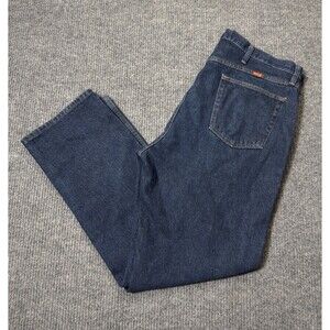 Rustler Men's Jeans Size 40x31 Dark Wash Blue Denim Straight Leg 87620SR